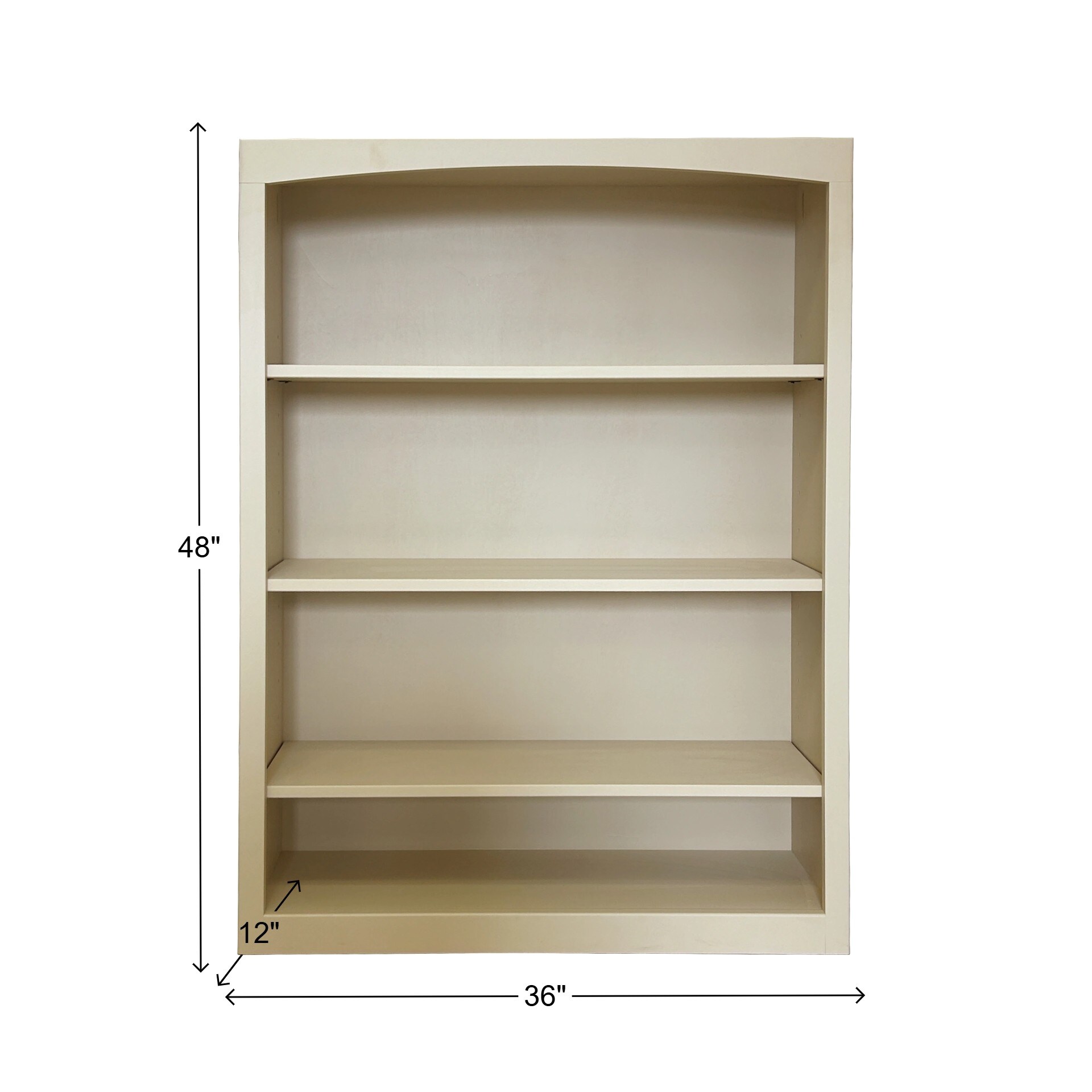 Arch+Haven Solid Wood Bookcase 36 x 48 - On Sale - Overstock